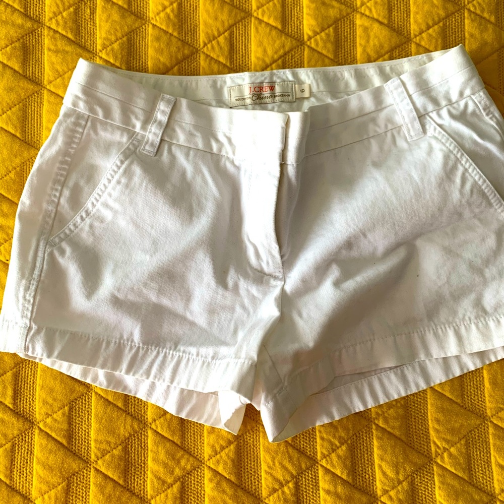 JCREW white shorts sz 6